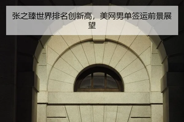 张之臻世界排名创新高，美网男单签运前景展望